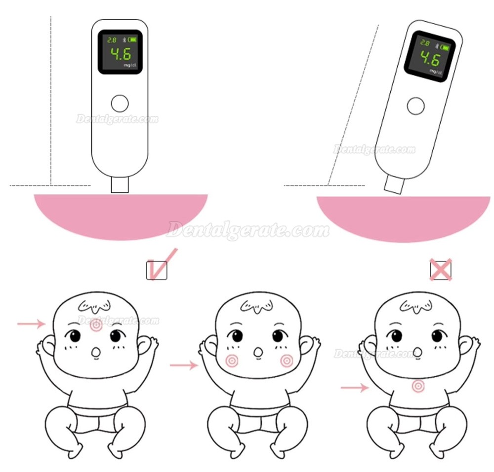 Luckcome L11C transkutane bilirubin messger&auml;t baby jaundice meter neugeborenen gelbsucht messger&auml;t